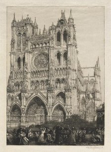 Amiens Cathedral, Inventory Day, 1887. Creator: Auguste Louis Lepère (French, 1849-1918).