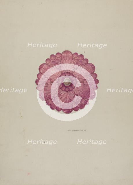 Tie-back, c. 1941. Creator: Helen Bronson.