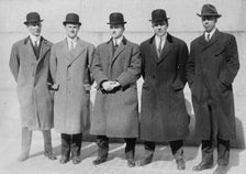 Z. Erhard, C. Hoff, G. Simmons, Bert Daniels, E. Bergen, 1913. Creator: Bain News Service.