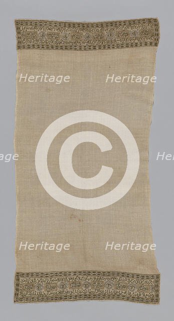 Towel or Napkin, Turkey, 19th century. Creator: Unknown.