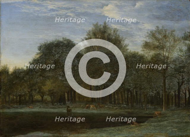 Forest Clearing with Grazing Deer, 1658. Creator: Adriaen van de Velde.