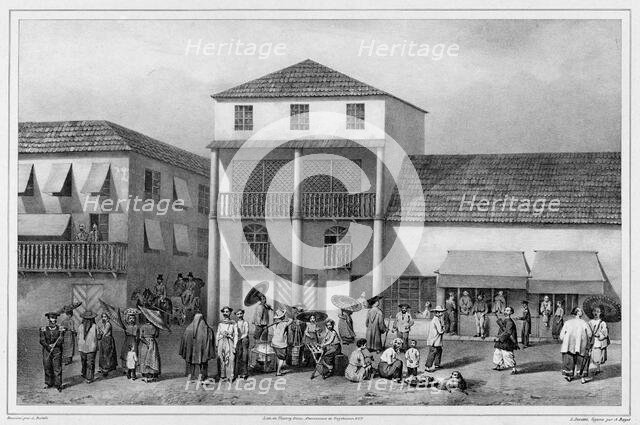 Road in Manila, Capital of Luzon Island, Philippine Islands, 19th century. Creators: Alexander Postels, Adolphe Jean-Baptiste Bayot, Louis Julien Jacottet.