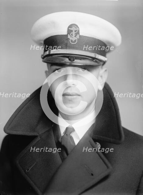 Wayne M. Brown, Midshipman - Portrait, 1933. Creator: Harris & Ewing.