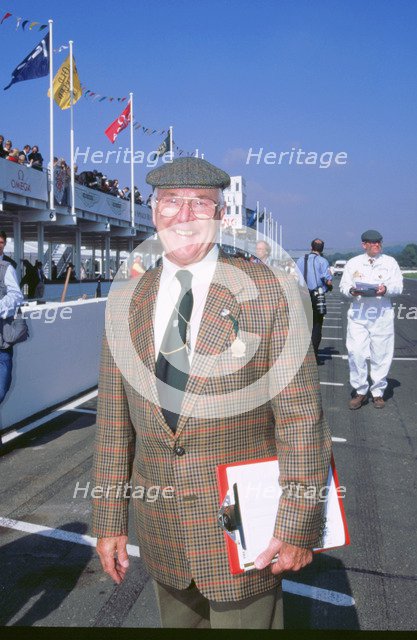 Commentator Murray Walker at 1998 Goodwood revival. Artist: Unknown.