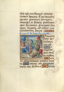 Entombment of Christ; Poncher Hours, about 1500. Creator: Master of Cardinal Bourbon.