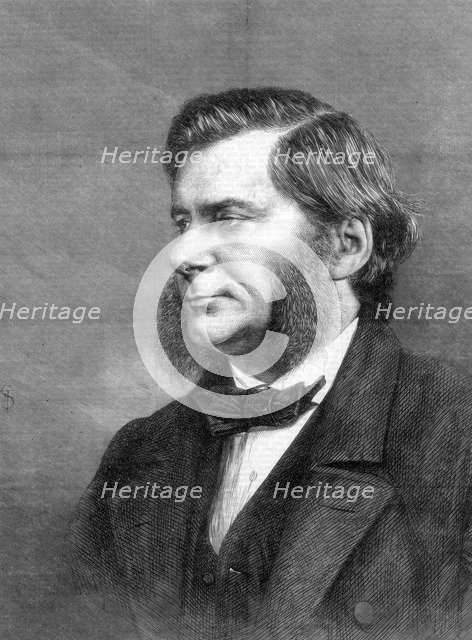 Thomas Henry Huxley, British biologist, 1871. Artist: Unknown