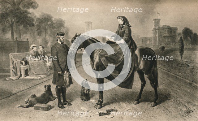 'Queen Victoria at Osborne House', 1865 (1906). Artist: Unknown.