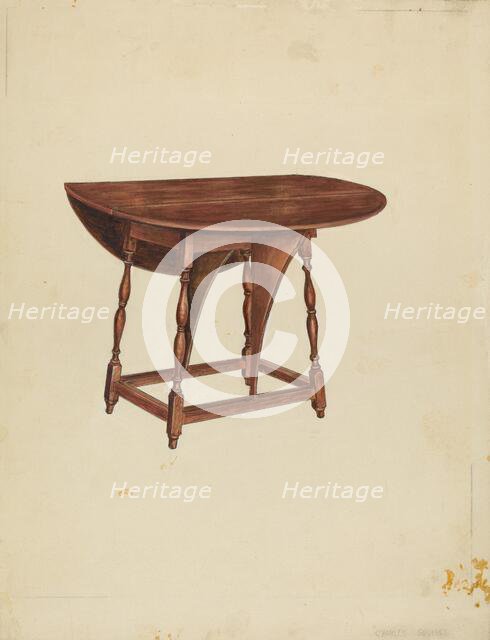 Butterfly Table, c. 1940. Creator: Charles Squires.