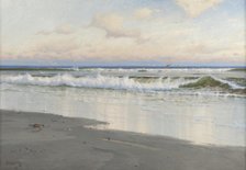 The Beach at Filey in Yorkshire, England, 1891. Creator: Carl Wilhelm Beckmann Barth.