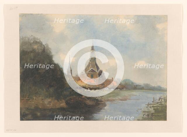View of the Leidschendam church, c.1800-c.1900. Creator: Cornelis de Zeeu.