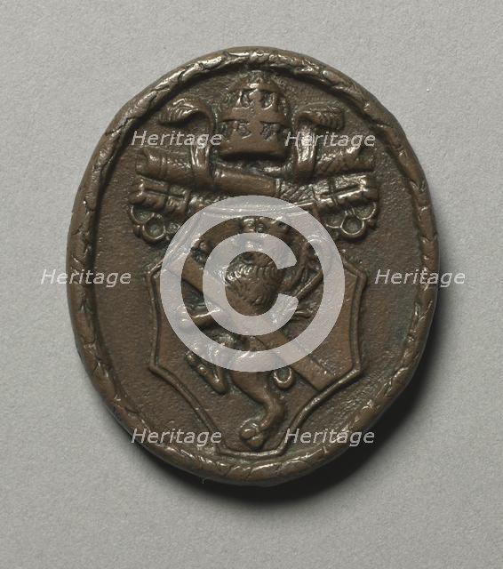 Portrait of Pope Paul II Barbo (reverse), c. 1468. Creator: Cristoforo di Geremia (Italian, active 1456-76).