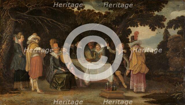 An open-air Party, 1615. Creator: Esaias van de Velde.