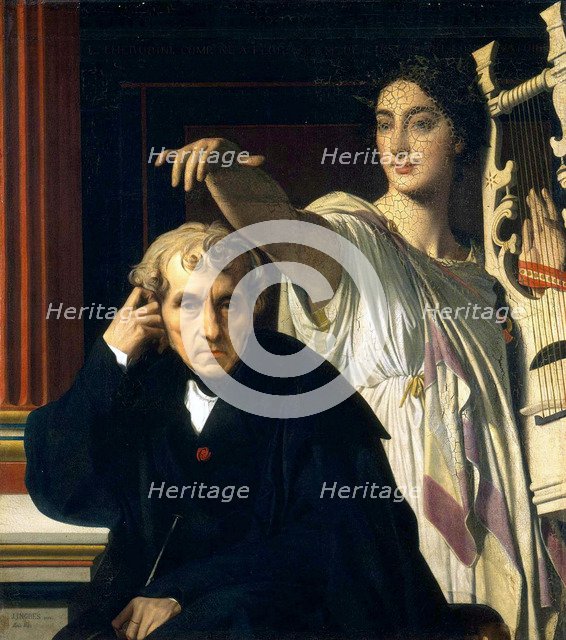 Luigi Cherubini and the Muse of Lyric Poetry, 1842.