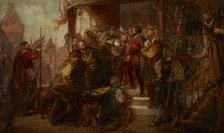 Presenting the Fowler to the Fowler Brotherhood (Sketch), 1876. Creator: Wladyslaw Luszczkiewicz.