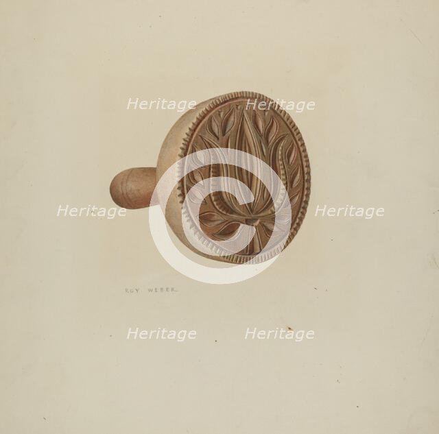 Buttermold, 1935/1942. Creator: Roy Weber.