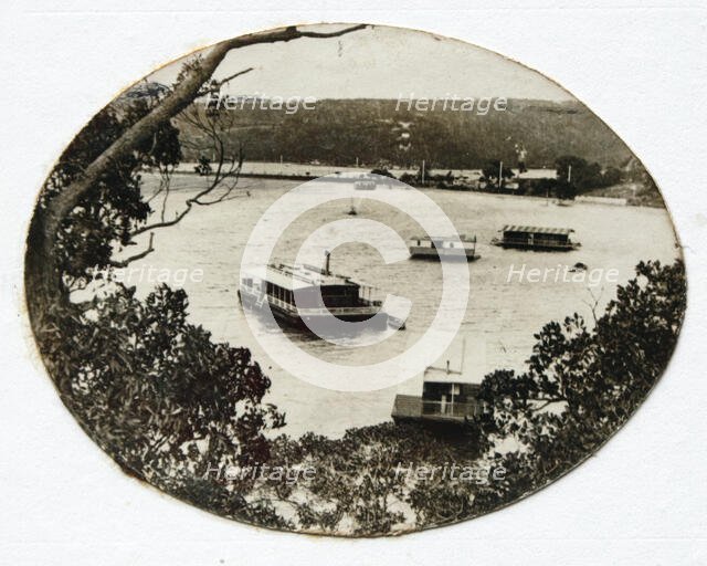 Houseboats at The Spit, c1920. Creator: Unknown.