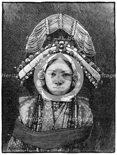 The Ranee of Sikkim, 1889. Artist: Unknown