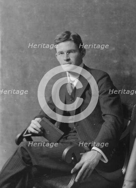 McKinley, S.B., Mr., portrait photograph, 1916. Creator: Arnold Genthe.