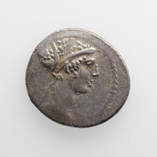 Denarius of T. Carisius, about 46 B.C. Creator: Unknown.