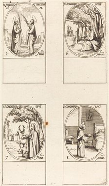 Sts. Philoteus and Theotimus; St. Leonard; St. Florentinus; St. Godfrey. Creator: Jacques Callot.