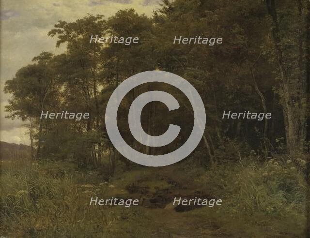 Thicket of alder trees, 1861. Creator: Anton Eduard Kieldrup.