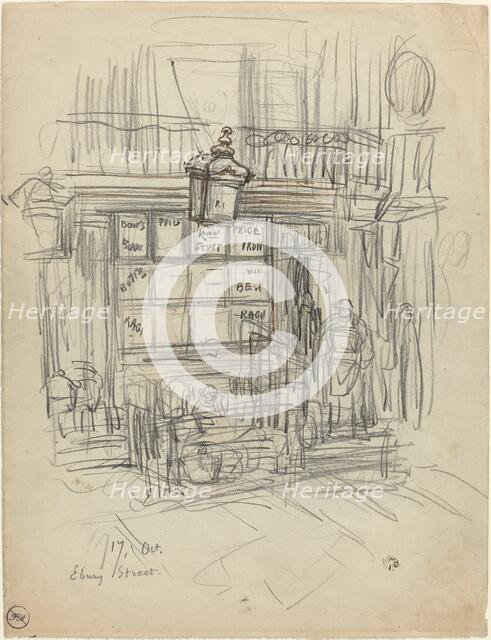 Ebury Street, 1876 or 1879. Creator: Felix Hilaire Buhot.