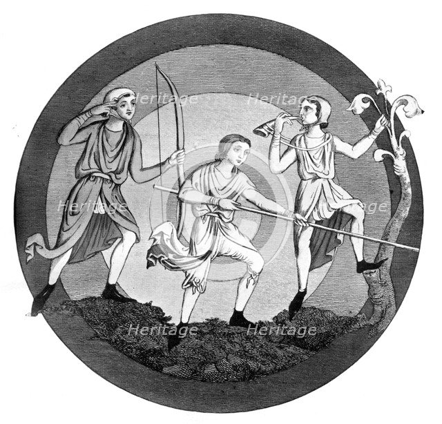 Hunting costume, 13th century, (1910). Artist: Unknown