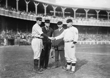 Hal Chase, New York, AL and John McGraw, New York, NL (baseball), 1910. Creators: Bain News Service, Hal Chase.