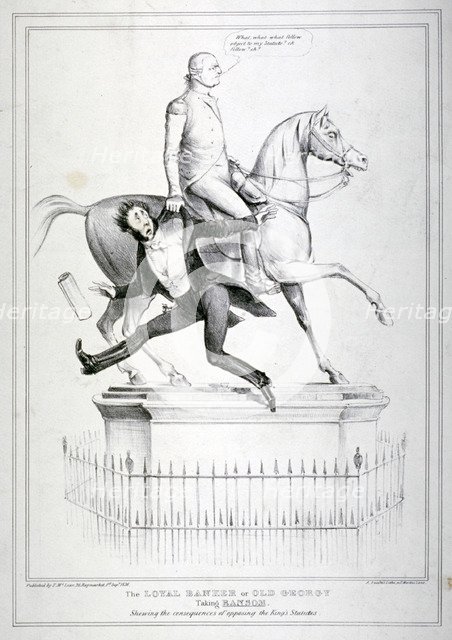 'The loyal banker or Old Georgy taking Ransom', 1836. Creator: Alfred Ducôte.