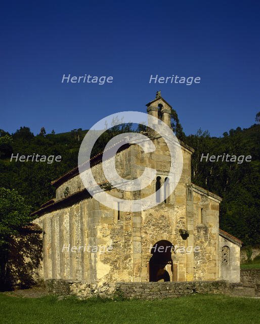 Exterior, Church of the Holy Saviour of Valdedios, Asturias, Spain, 9th century, (2002). Creator: LTL.