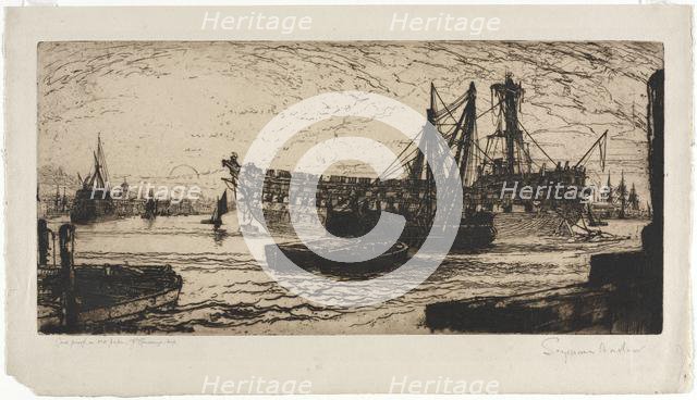 Breaking up of the Agamemnon. Creator: Francis Seymour Haden (British, 1818-1910).