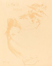 La Muse malade, c. 1900. Creator: Louis Abel-Truchet.