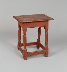 Stool, 1690/1720. Creator: Unknown.