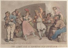 The Last Jig or Adieu to Old England, January 10, 1818., January 10, 1818. Creator: Thomas Rowlandson.