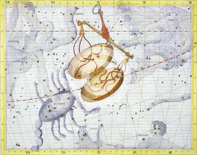 Constellation of Libra, 1729. Artist: Unknown
