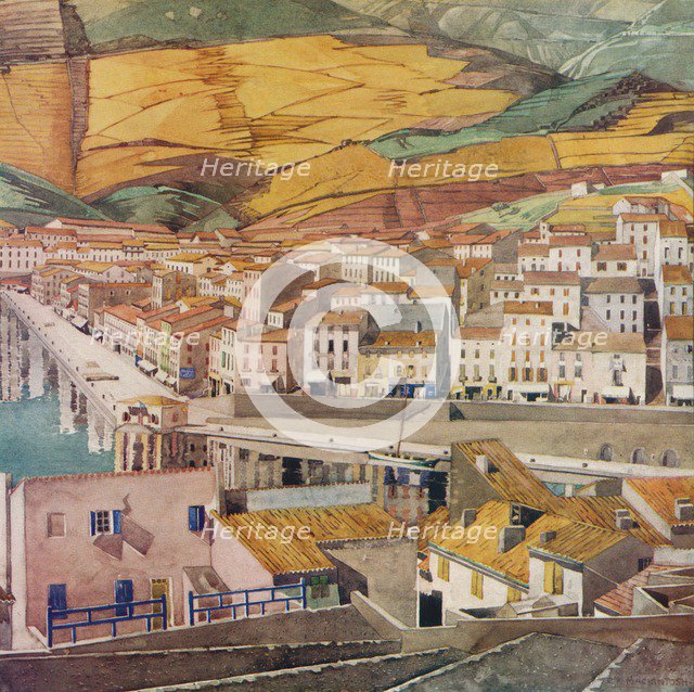 'Port Vendres, La Ville', c1925. Artist: Charles Rennie Mackintosh.