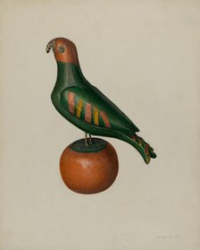Pa. German Parrot, 1935/1942. Creator: Mina Lowry.