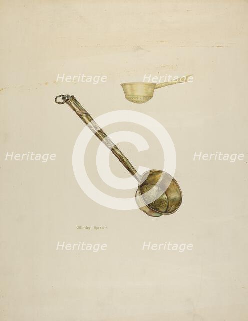 Starch Strainer, 1938. Creator: Stanley Mazur.