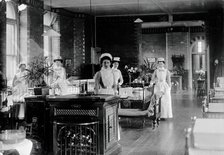 St Bartholomew's Hospital, London: nurses in a ward, c1908. Creator: Unknown.