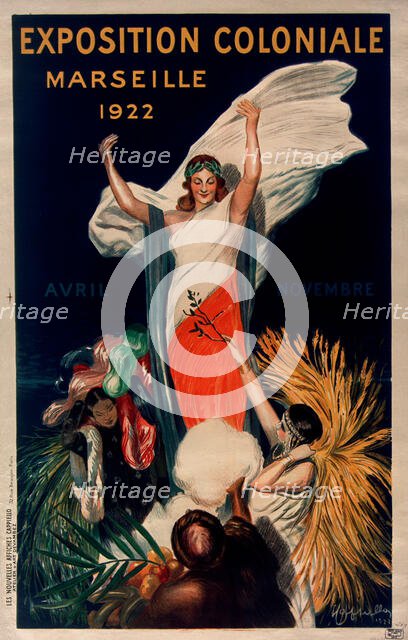 Exposition coloniale, Marseille , 1922. Creator: Cappiello, Leonetto (1875-1942).
