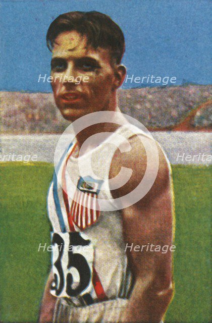 American discus-thrower Bud Houser, 1928. Creator: Unknown.