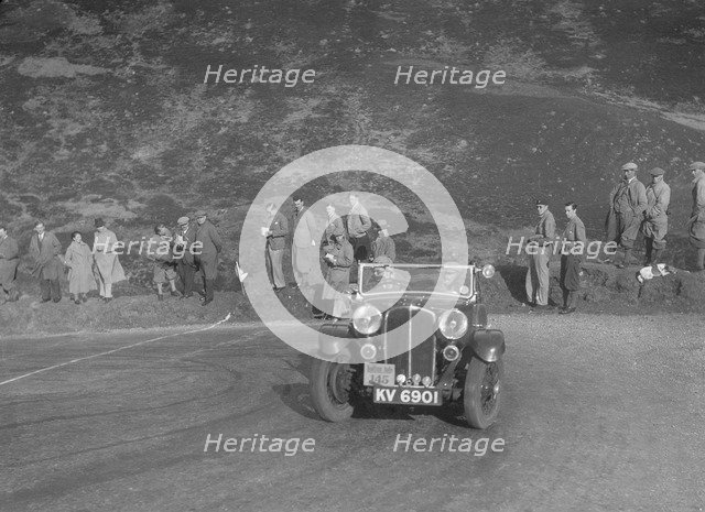 Triumph Gloria of Mrs M Montague-Johnstone, RSAC Scottish Rally, Devil's Elbow, Glenshee, 1934. Artist: Bill Brunell.