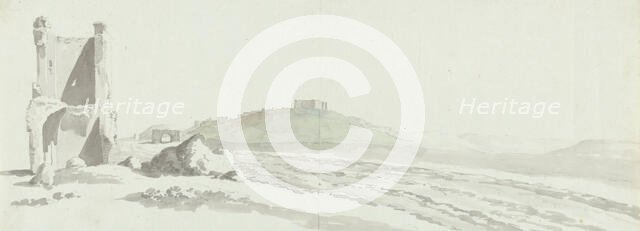 View of the city of Canosa with Castle and surroundings, 1778. Creator: Louis Ducros.