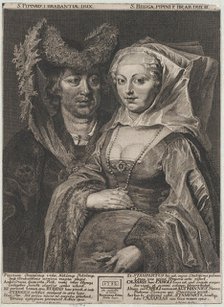 Saint Pepin I and his daughter, Saint Begga, 1732. Creator: Anton Joseph von Prenner.