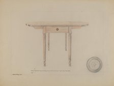 Sheraton Table, c. 1936. Creator: Edith Magnette.
