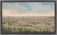 View of the city of London seen from the north side, 1753. Creator: Stevens.