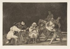 Plate 17 from the 'Disparates': Loyalty, ca. 1816-23 (published 1864). Creator: Francisco Goya.