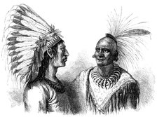 Native American warriors, c1880. Artist: Unknown