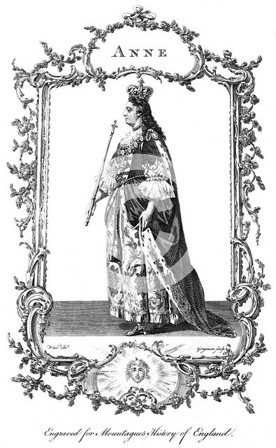 Queen Anne (1665-1714).Artist: Charles Grignion