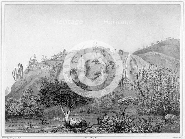 View of the Outskirts of Valparaiso, Chile, 19th century. Creators: Alexander Postels, Leon Jean-Baptiste Sabatier.